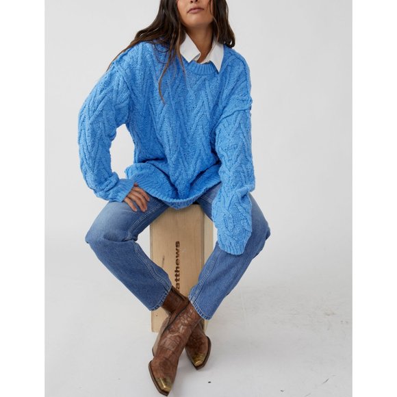 FREE PEOPLE Isla Cable Tunic / Marine - Picture 7 of 8